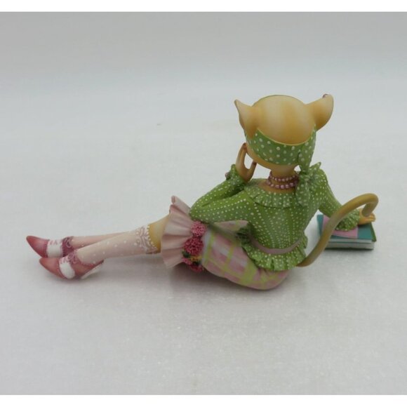 Margaret Le Van ALLEY CATS Daisy Philosopher with Books Figurine 7" Wide - Picture 7 of 10